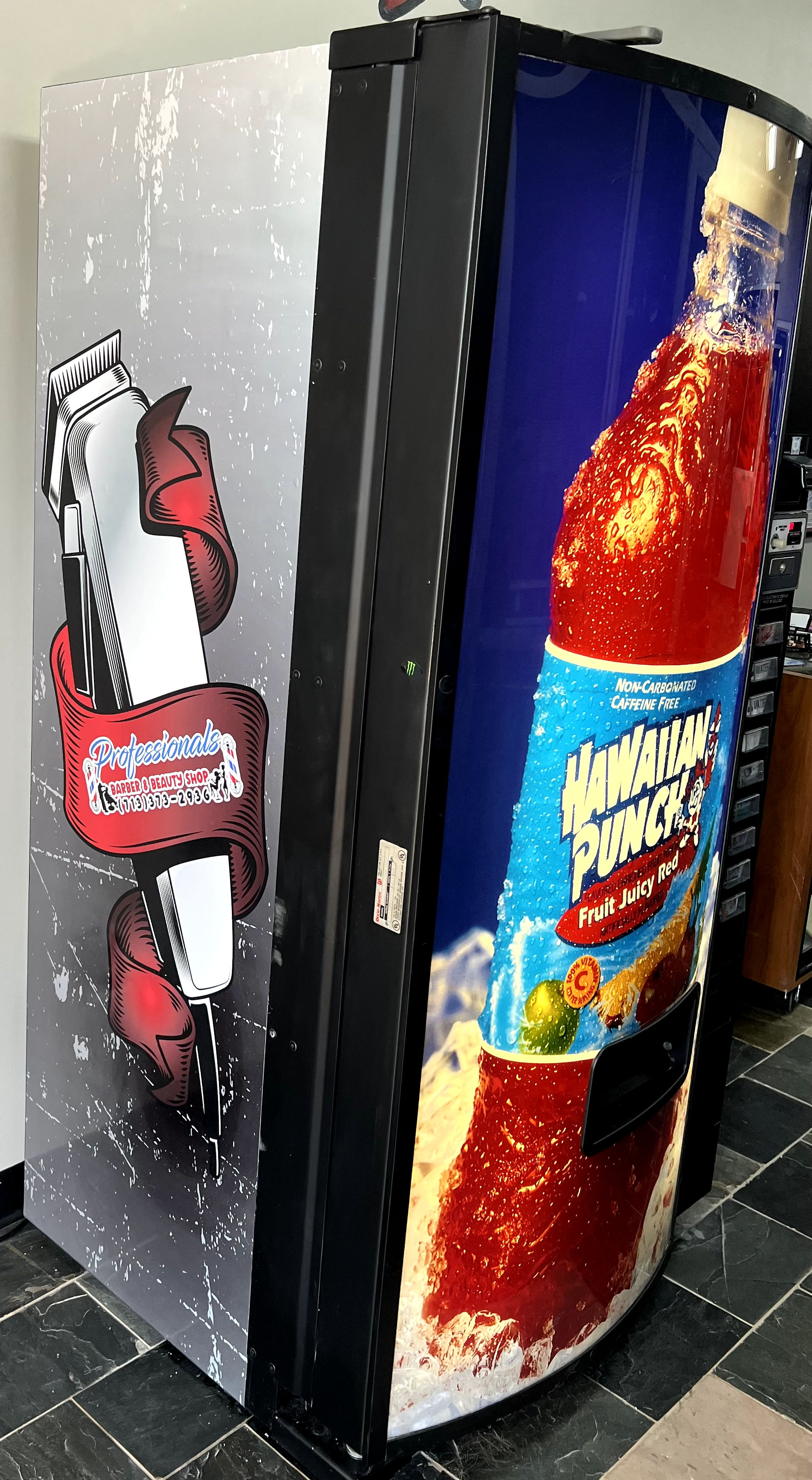 Branded soda machine